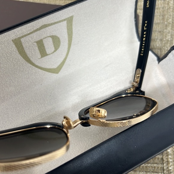 DITA STATESMAN TWO SUNGLASSES DRX-2051-B-T-BLK-Gold-50  50-20-147 - Picture 6 of 12